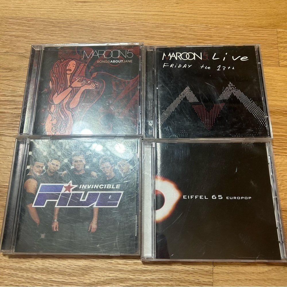 Vintage CD Bundle Lot Y2K 90s 2000s Maroon 5 Five Eiffel 65